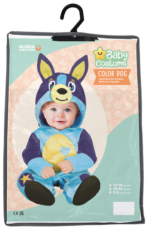 Costume Cagnolino Tuta con Cappuccio Travestimento Carnevale Cosplay Bluey Feste in Maschera - 7620