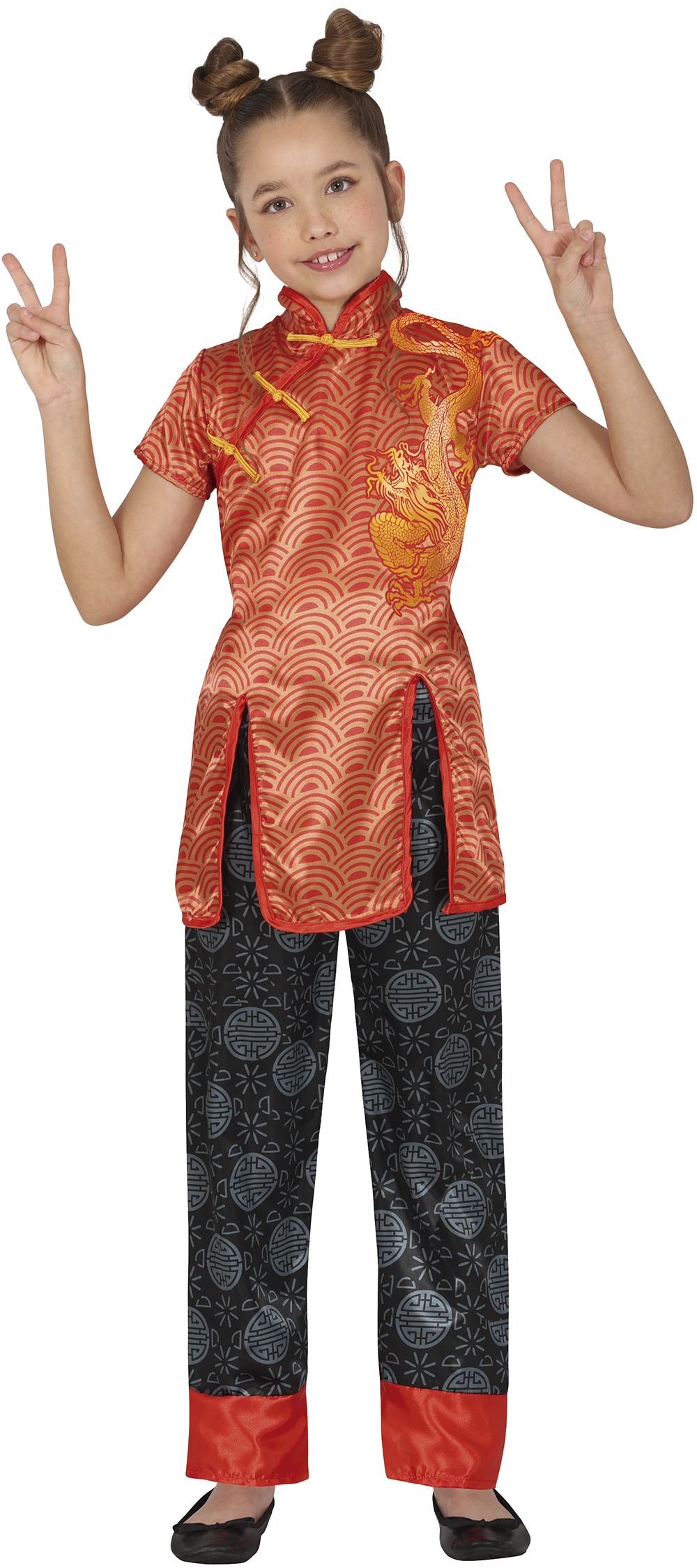 Costume Tradizionale Cinese Orientale Travestimento Carnevale Cosplay Feste in Maschera - 7851