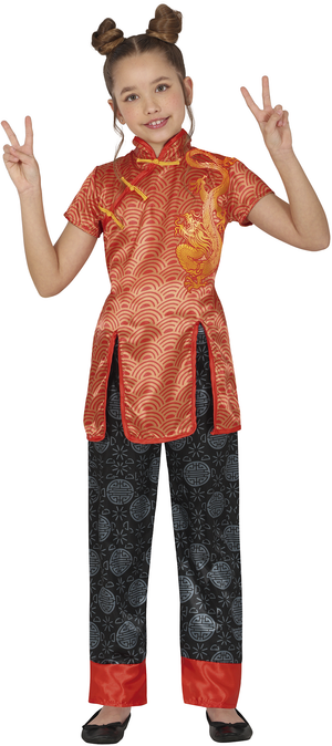 Costume Tradizionale Cinese Orientale Travestimento Carnevale Cosplay Feste in Maschera - 7851