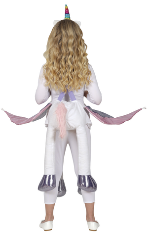 Costume Unicorno Abito e Peluche Travestimento 7-9 Anni Carnevale Feste a Tema - 78760