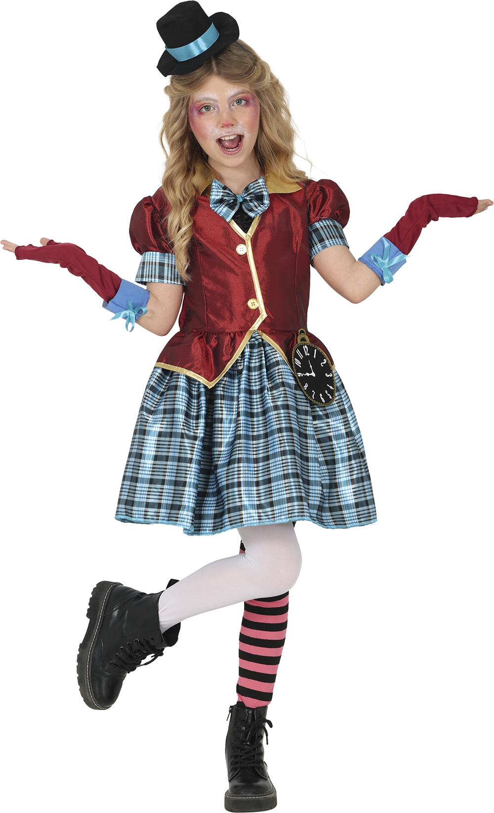 Costume Cappellaia Matta Travestimento Paese Delle Meraviglie Carnevale Cosplay Feste in Maschera - 7876