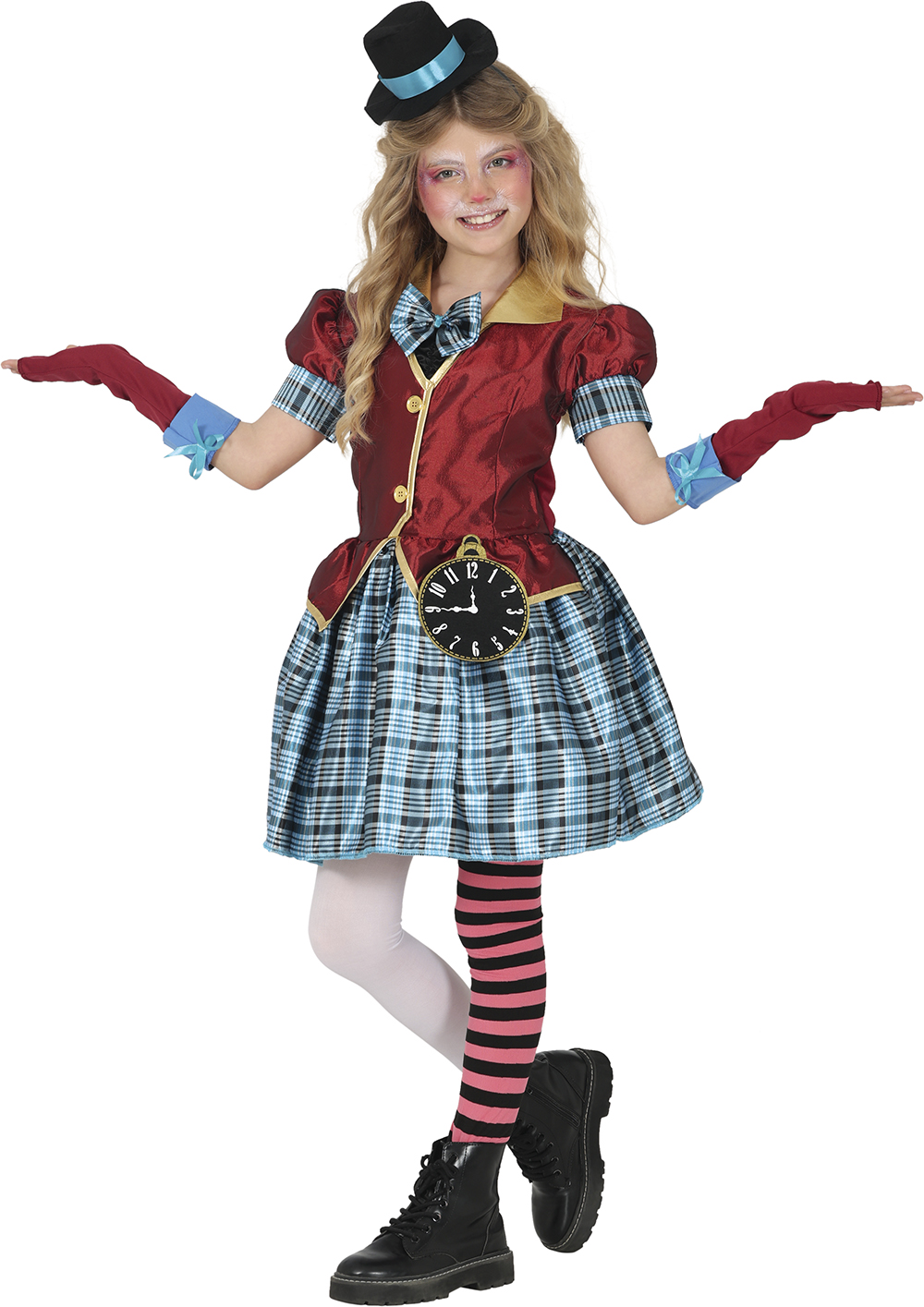 Costume Cappellaia Matta Travestimento Paese Delle Meraviglie Carnevale Cosplay Feste in Maschera - 7876