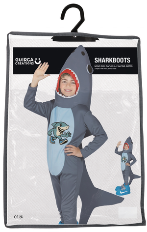 Costume Sharkboots Cosplay Squalo Trallallero Trallala Brainrot Travestimento Carnevale Feste in Maschera - 7881