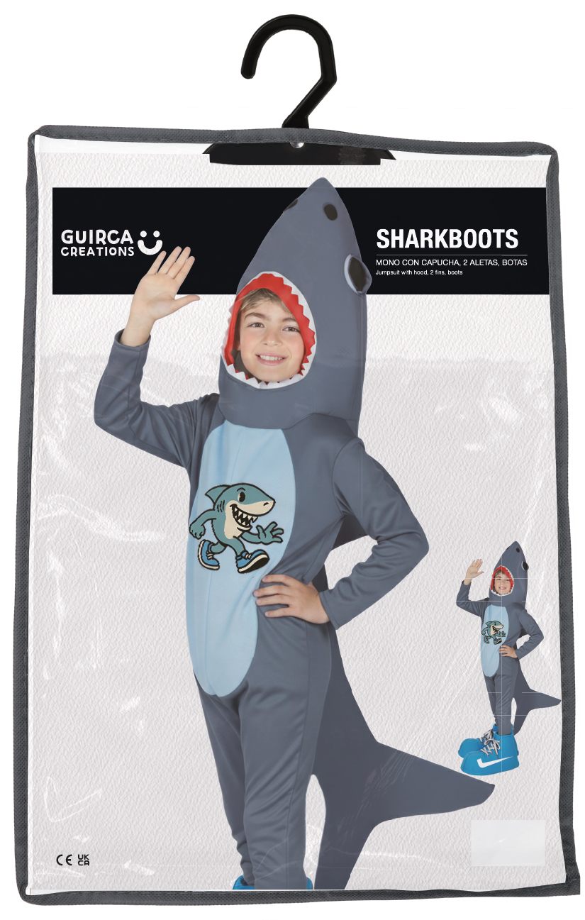 Costume Sharkboots Cosplay Squalo Trallallero Trallala Brainrot Travestimento Carnevale Feste in Maschera - 7881