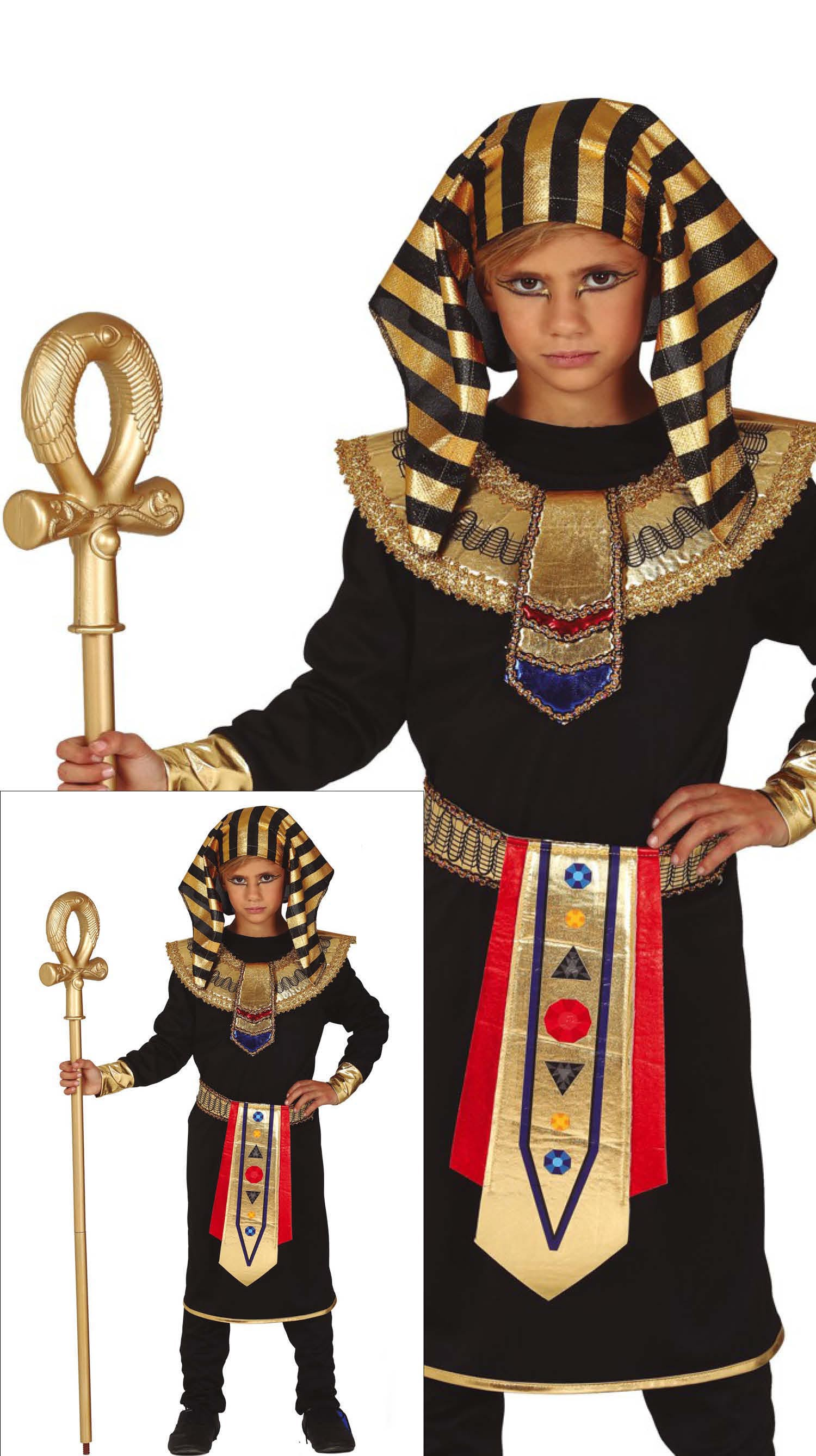 Costume Re Egiziano Travestimento Carnevale Cosplay Egitto  Feste in Maschera - 8355