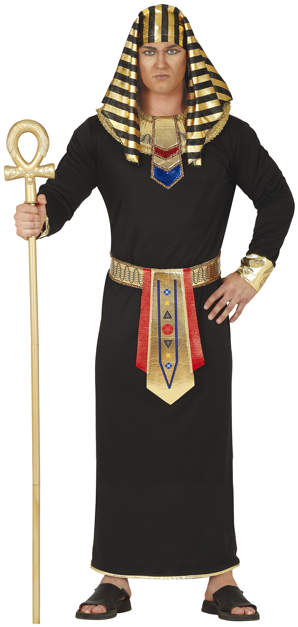 Costume Re Egiziano Travestimento Carnevale Cosplay Egitto Feste in Maschera - 8661