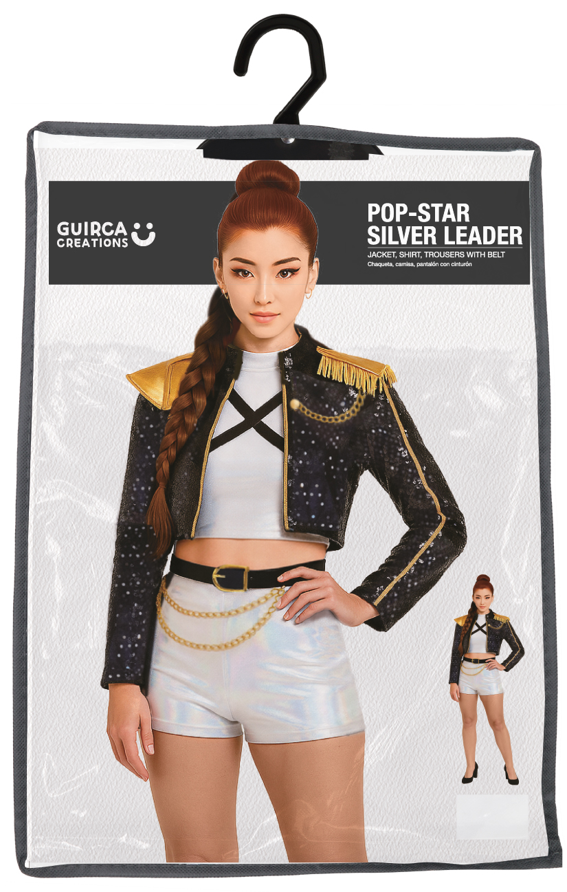 Costume K-Pop Star Silver Leader Travestimento Carnevale Cosplay Rumi Huntrix Idol Golden - 8910