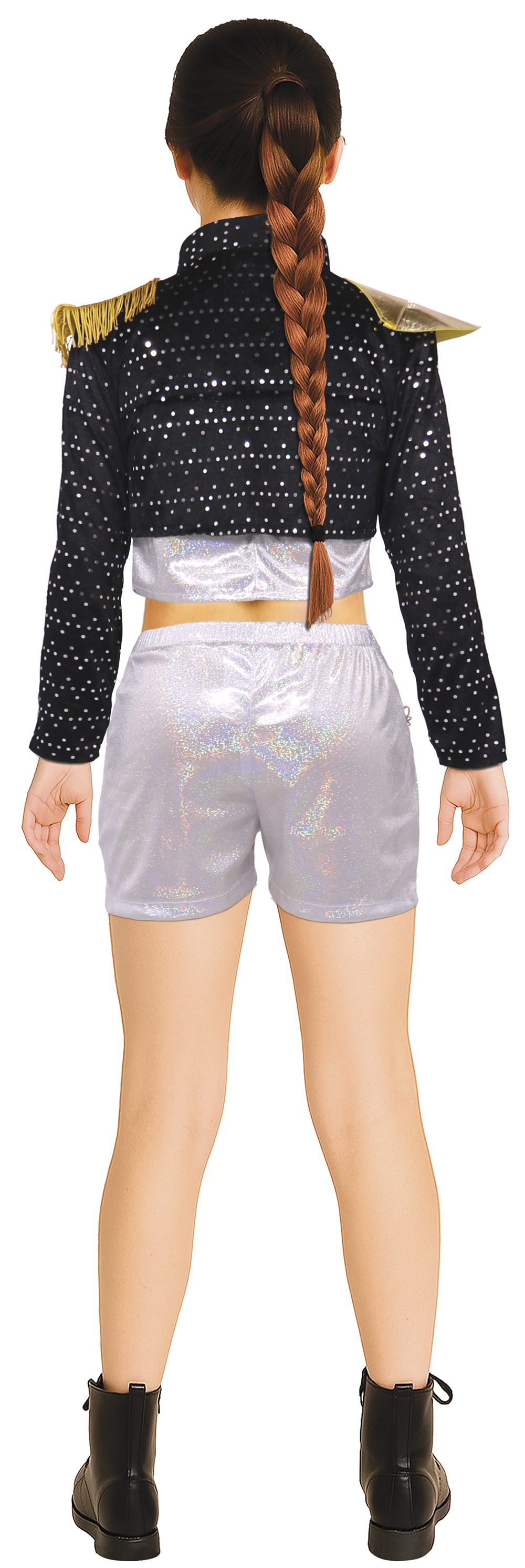 Costume K-Pop Star Silver Leader Travestimento Carnevale Cosplay Rumi Huntrix Idol Golden - 8910