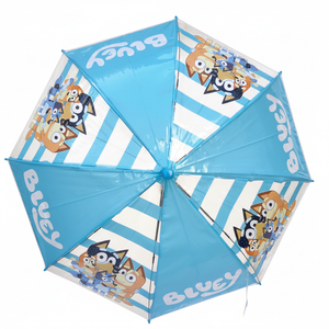 Ombrello Bluey e Famiglia Apertura Automatica Manico Ergonomico Accessorio per la Pioggia Bambini