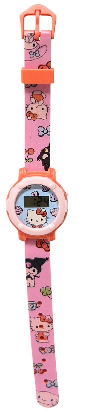 Set Orologio da Polso Digitale + Portafogli Hello Kitty Accessori per Bambini - Gnt01hk