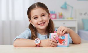 Set Orologio da Polso Digitale + Portafogli Hello Kitty Accessori per Bambini - Gnt01hk