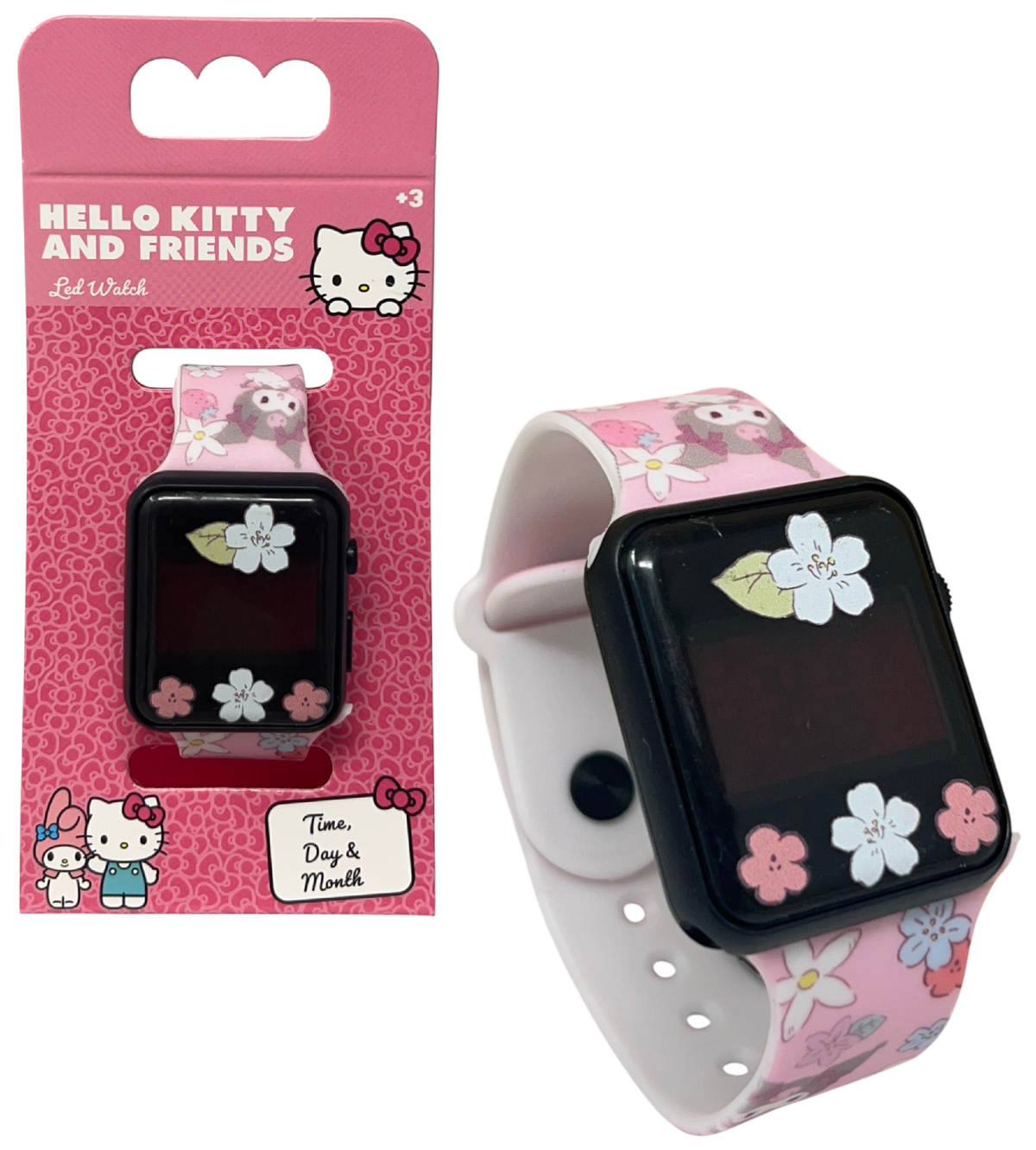 Orologio a LED Hello Kitty da Polso Digitale con Cinturino Regolabile - Gnt36hk