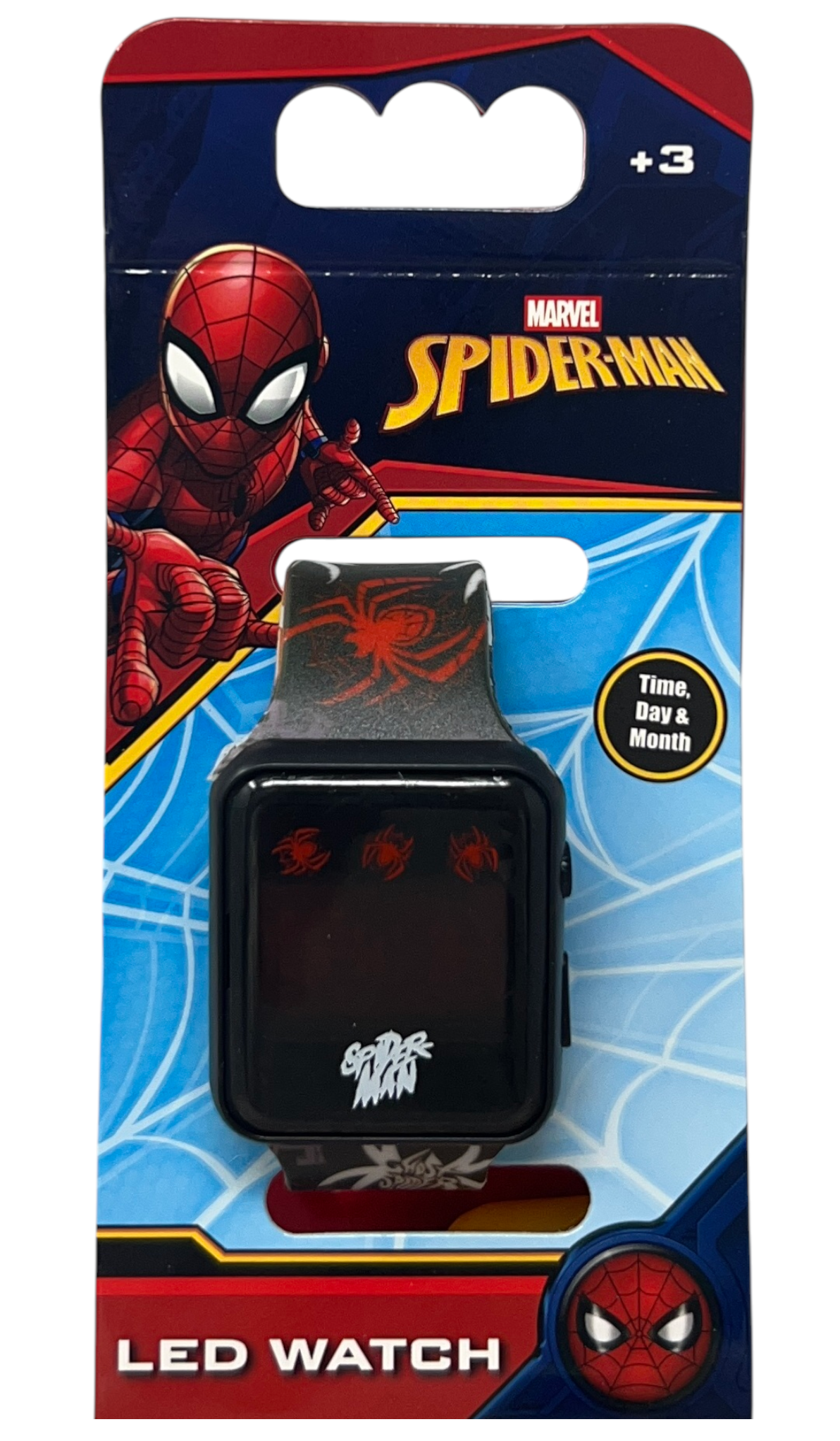 Orologio a LED Spiderman da Polso Digitale con Cinturino Regolabile - Gnt36sp