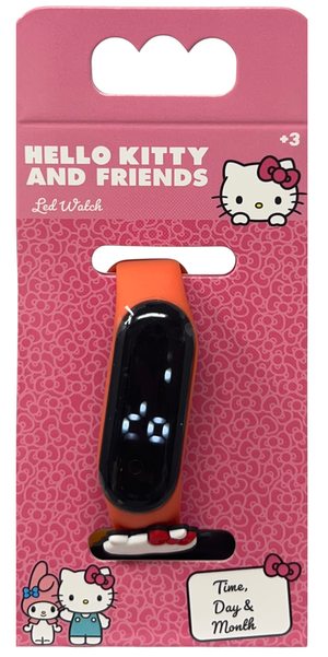 Orologio a LED Hello Kitty da Polso Digitale con Cinturino Regolabile - Gnt49hk