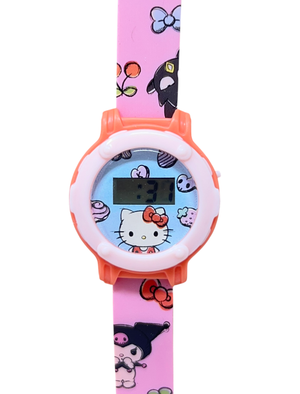 Orologio Hello Kitty da Polso Digitale in Salvadanaio con Cinturino Regolabile - Gntne1hk