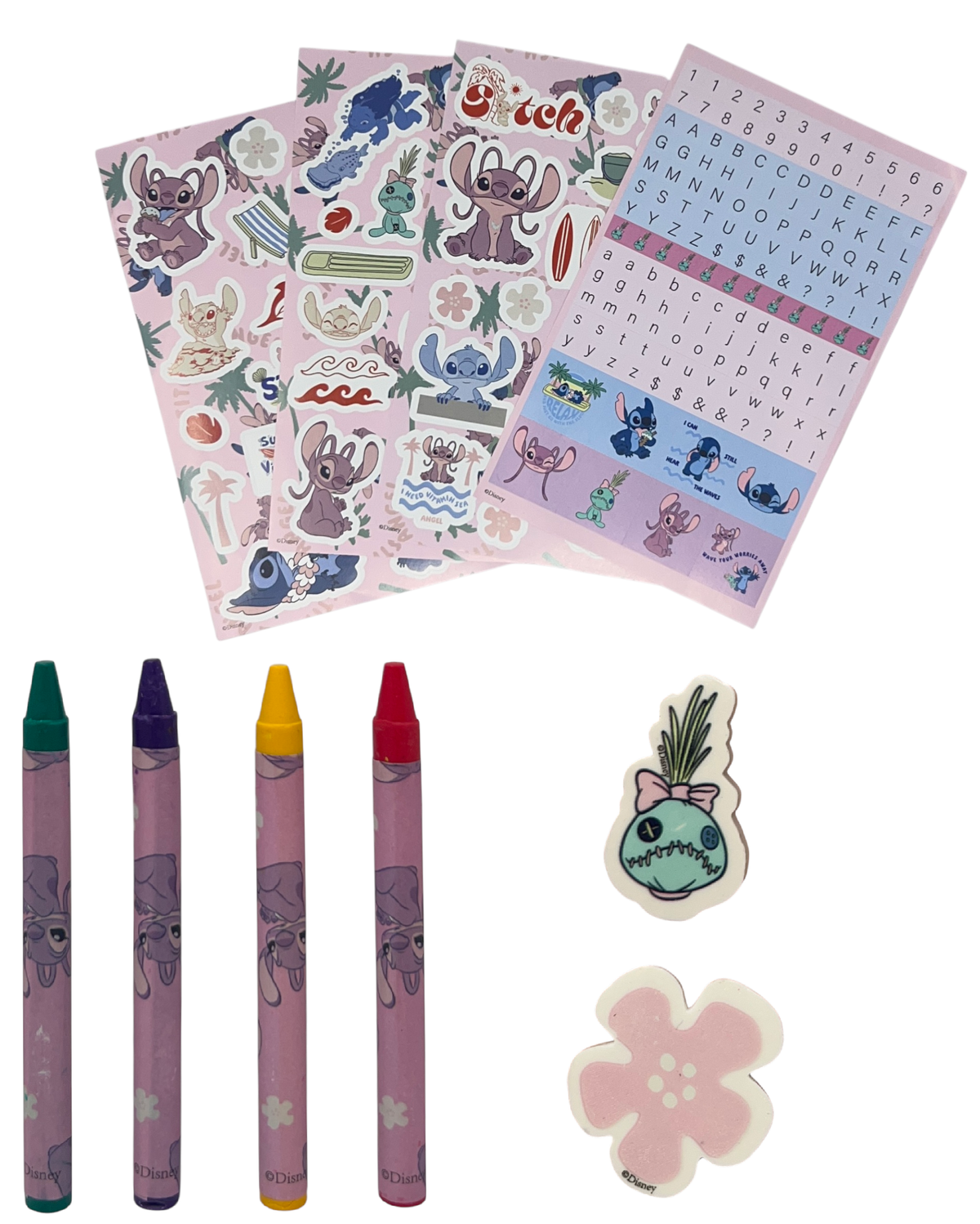 Set Apprendimento Stitch Abecedario con Accessori in Confezione Regalo - Lst1307