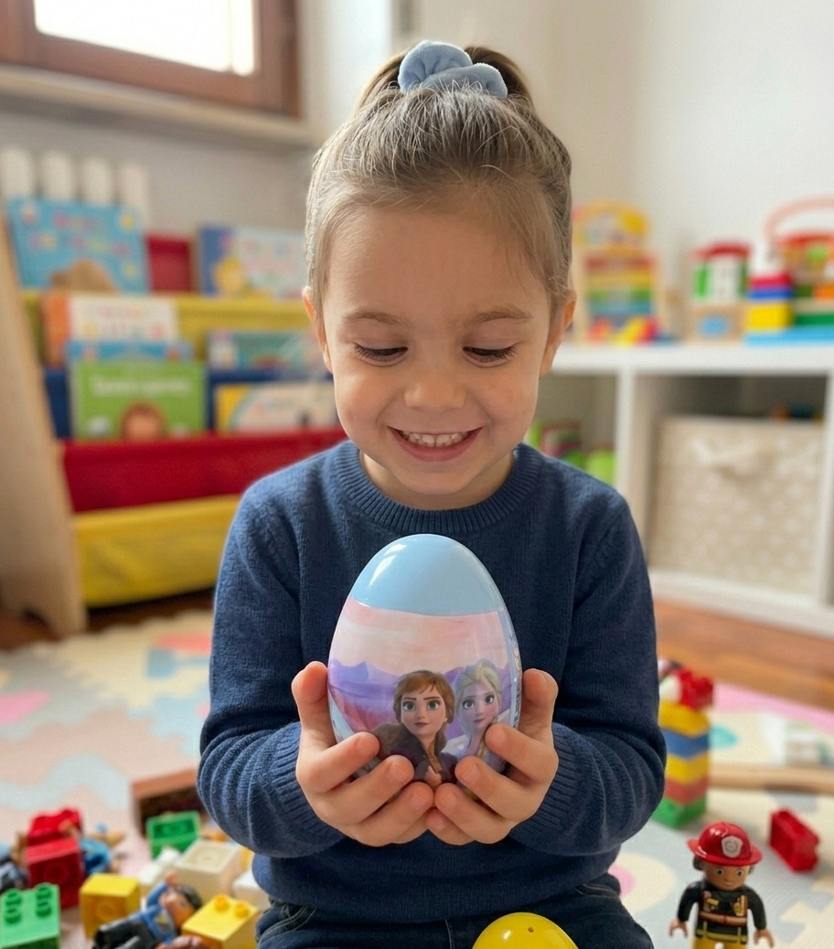 Mini Uovo con Sorpresa Frozen Ovetto con Kit da Colorare - Fr1333