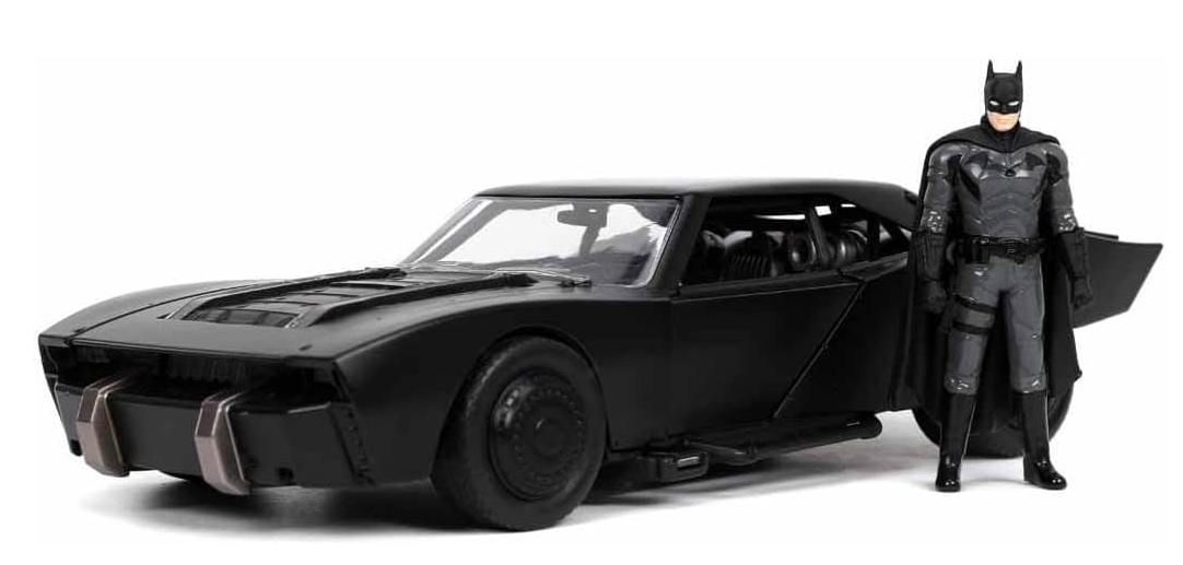 Modellino Batmobile 2022 Scala 1:24 con Figura in Metallo Batman da Collezione - 253215010