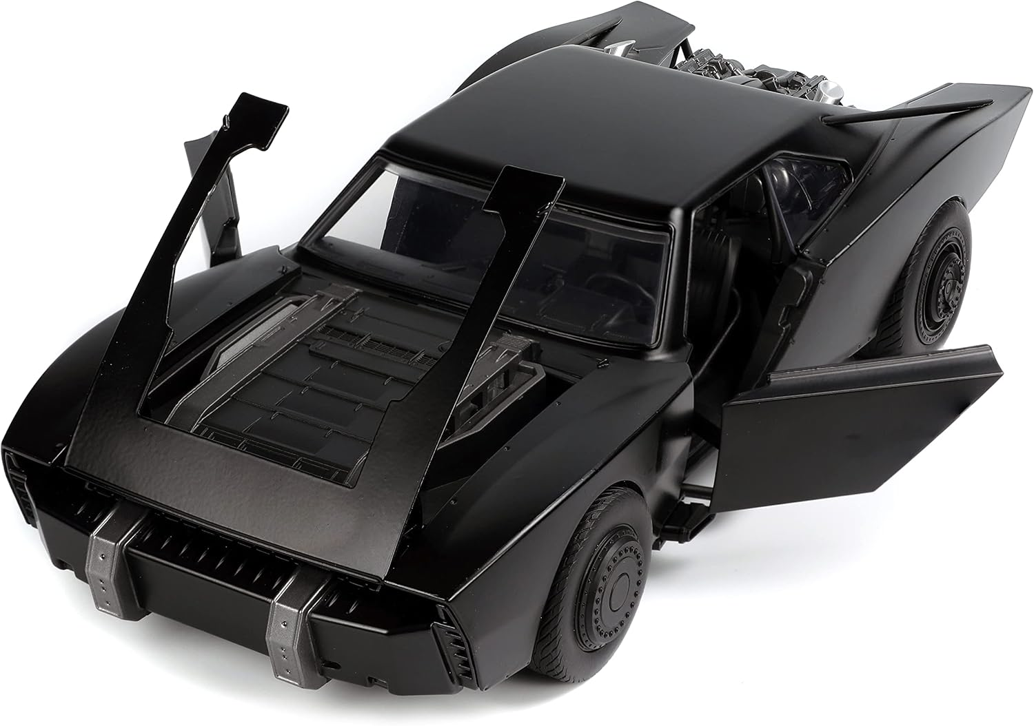 Modellino Batmobile 2022 Scala 1:18 con Figura in Metallo Batman da Collezione - 253216002
