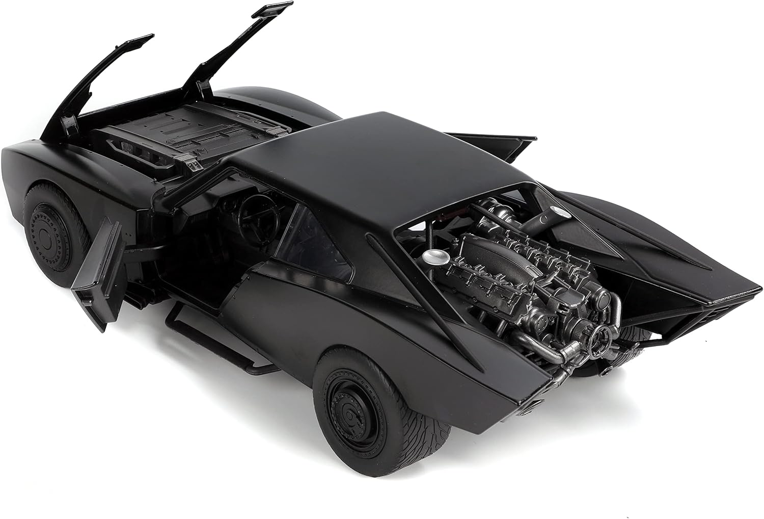 Modellino Batmobile 2022 Scala 1:18 con Figura in Metallo Batman da Collezione - 253216002