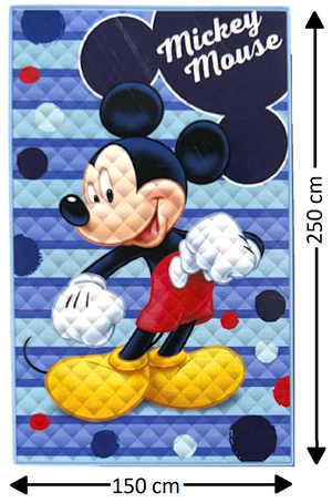 Trapuntino Topolino DISNEY Coperta Copriletto Trapuntato 100 Gsm Letto Singolo 150x250 CM - Je14380ad