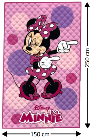 Trapuntino Minnie DISNEY Coperta Copriletto Trapuntato 100 Gsm Letto Singolo 150x250 CM - Je14383ad
