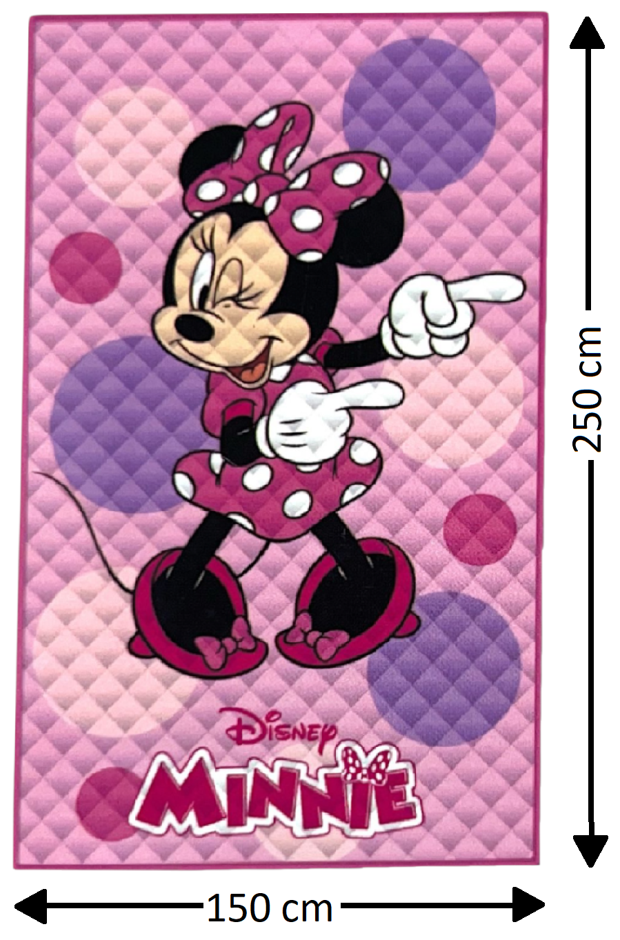 Trapuntino Minnie DISNEY Coperta Copriletto Trapuntato 100 Gsm Letto Singolo 150x250 CM - Je14383ad