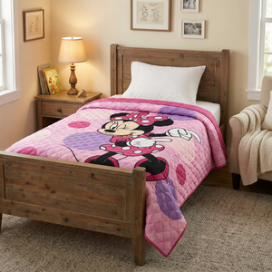 Trapuntino Minnie DISNEY Coperta Copriletto Trapuntato 100 Gsm Letto Singolo 150x250 CM - Je14383ad