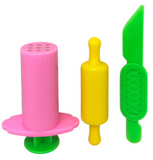 Set Plastilina con Secchiello 10 Pezzi in Bustine da 100 Gr 3 Accessori Gioco Bambino - 5285