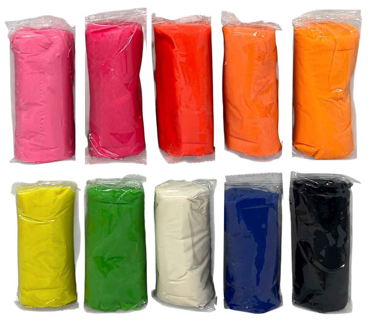 Set Plastilina con Secchiello 10 Pezzi in Bustine da 100 Gr 3 Accessori Gioco Bambino - 5285