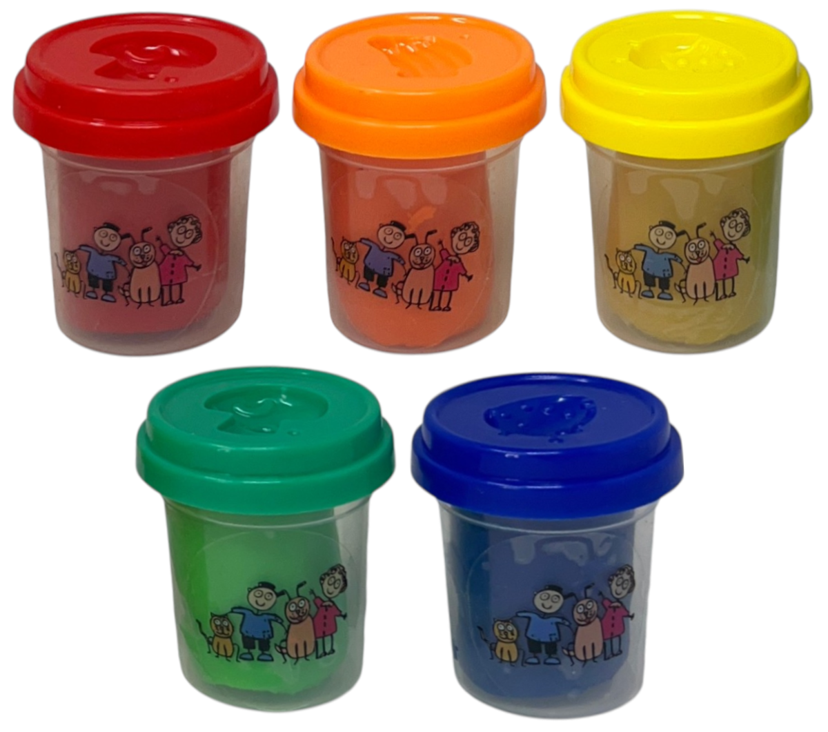 Set Plastilina Zainetto Arcobaleno con 10 Pezzi in Vasetti da 50 Gr 7 Accessori Gioco Bambino - 5848