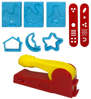Set Plastilina Zainetto Arcobaleno con 10 Pezzi in Vasetti da 50 Gr 7 Accessori Gioco Bambino - 5848