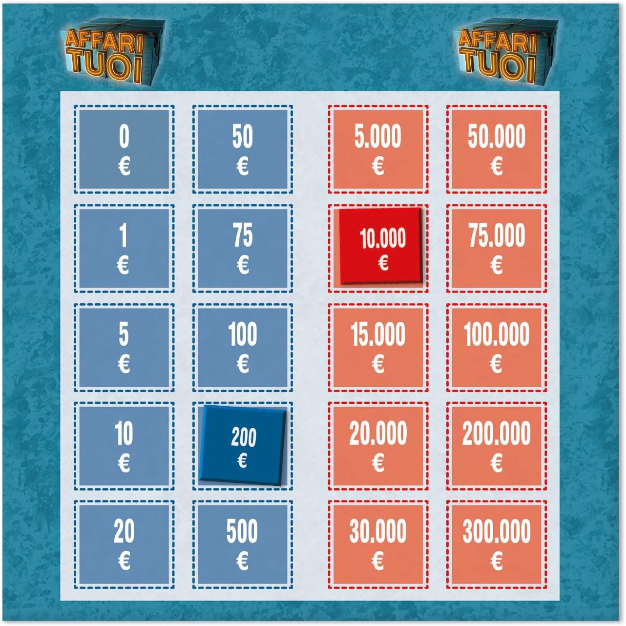 Affari Tuoi Edizione Pocket Gioco da Tavolo Veloce 15 Minuti per Famiglie 2-4 Giocatori da 8 Anni- 16660