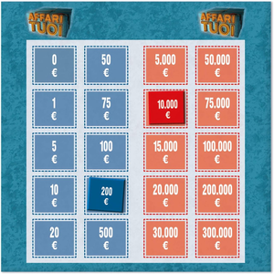 Affari Tuoi Edizione Pocket Gioco da Tavolo Veloce 15 Minuti per Famiglie 2-4 Giocatori da 8 Anni- 16660