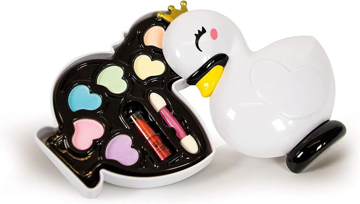 Clementoni Crazy Chic Trucchi Trousse Cigno Ombretti Lipstick Sicuro per Bambine - 18632