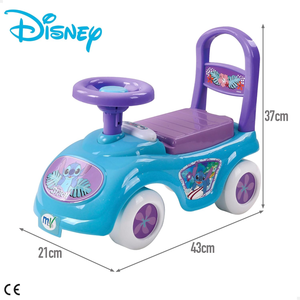 Prima Auto Cavalcabile con Telefono Stitch DISNEY 3 in 1 Macchinina Primi Passi Portagiochi - 42748