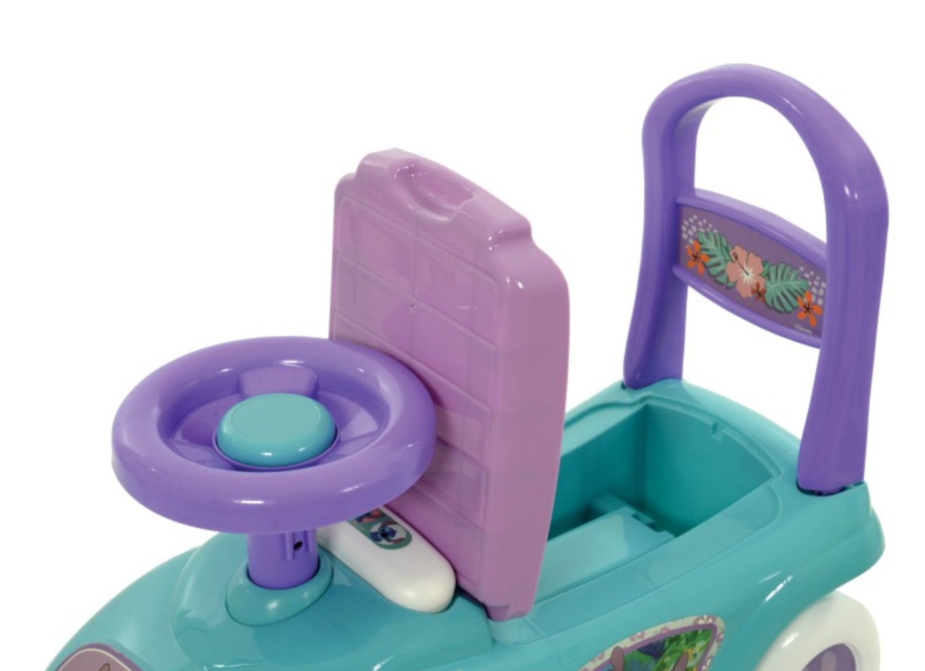 Prima Auto Cavalcabile con Telefono Stitch DISNEY 3 in 1 Macchinina Primi Passi Portagiochi - 42748