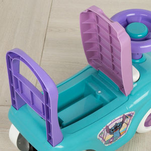 Prima Auto Cavalcabile con Telefono Stitch DISNEY 3 in 1 Macchinina Primi Passi Portagiochi - 42748