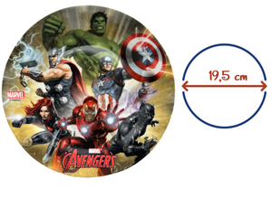 Piatto Piano in Ceramica Avengers MARVEL - 10094543