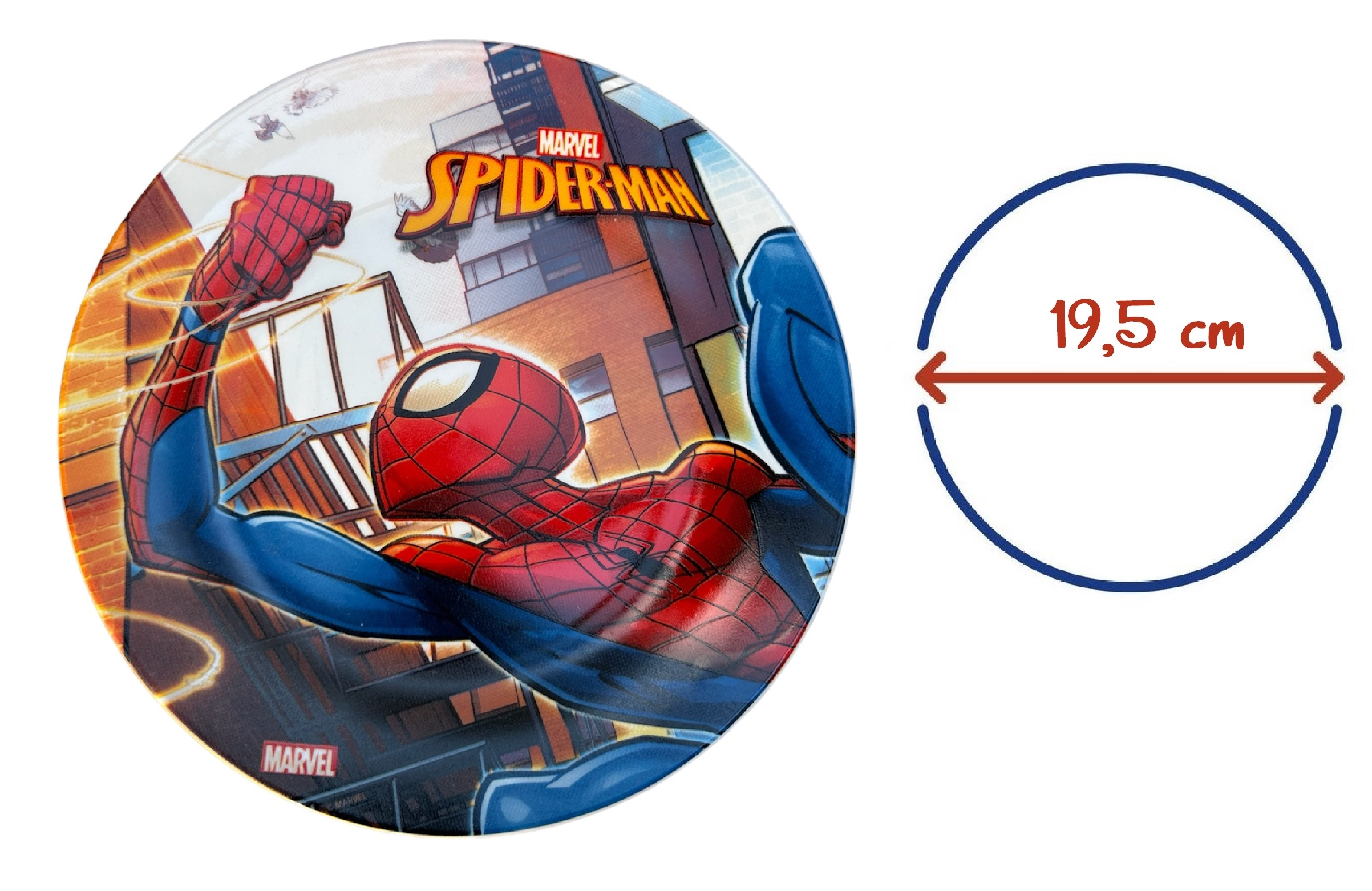Piatto Piano in Ceramica Spiderman MARVEL - 10094545