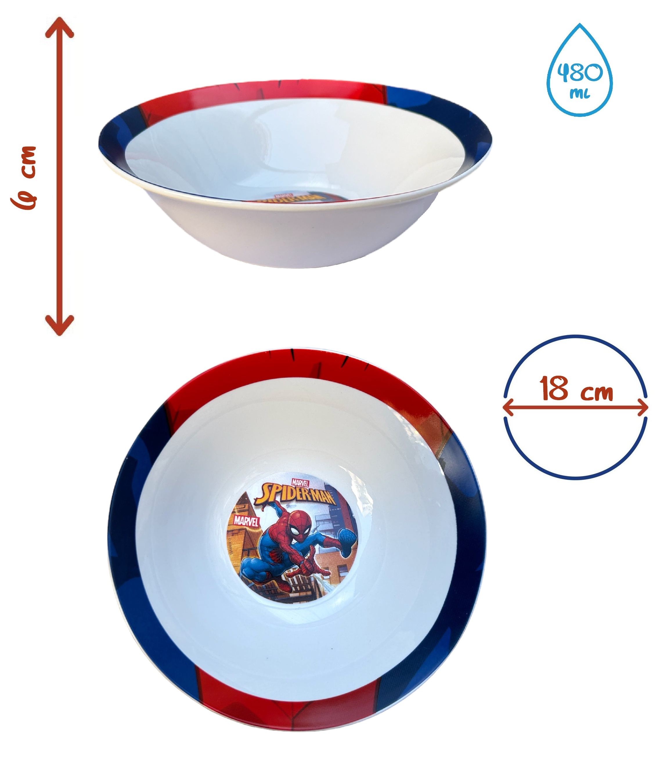 Ciotola in Ceramica Spiderman MARVEL - 10094546