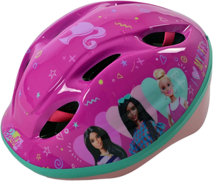 Casco Protettivo Barbie Mattel per Bici Regolabile 52-56 CM Omologato con Ventilazione - 1172