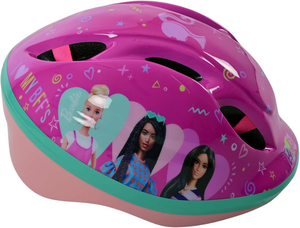 Casco Protettivo Barbie Mattel per Bici Regolabile 52-56 CM Omologato con Ventilazione - 1172