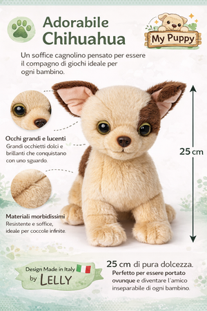 Peluche Chiwawa CM 25 Pupazzo per Bambini Lelly - 642308