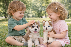 Peluche Husky CM 25 Pupazzo per Bambini Lelly - 642308