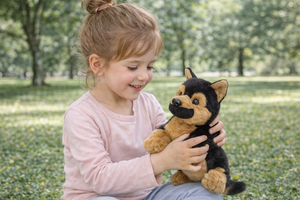Peluche Pastore Tedesco CM 25 Pupazzo per Bambini Lelly - 642308