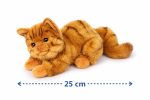 Peluche Gatto Milu CM 25 Pupazzo Gatto Arancione per Bambini Lelly - 631904