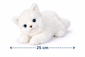Peluche Gatto Milu CM 25 Pupazzo Gatto Bianco per Bambini Lelly - 631904