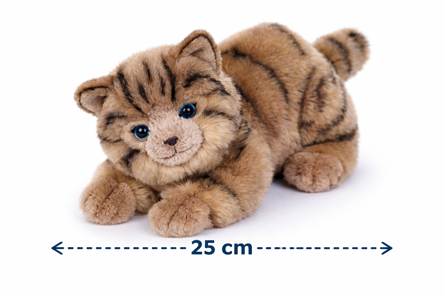 Peluche Gatto Milu CM 25 Pupazzo Gatto Grigio per Bambini Lelly - 631904