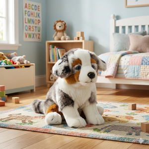 Peluche Cane Pastore Australiano CM 25 Pupazzo Cucciolo per Bambini Lelly - 642310